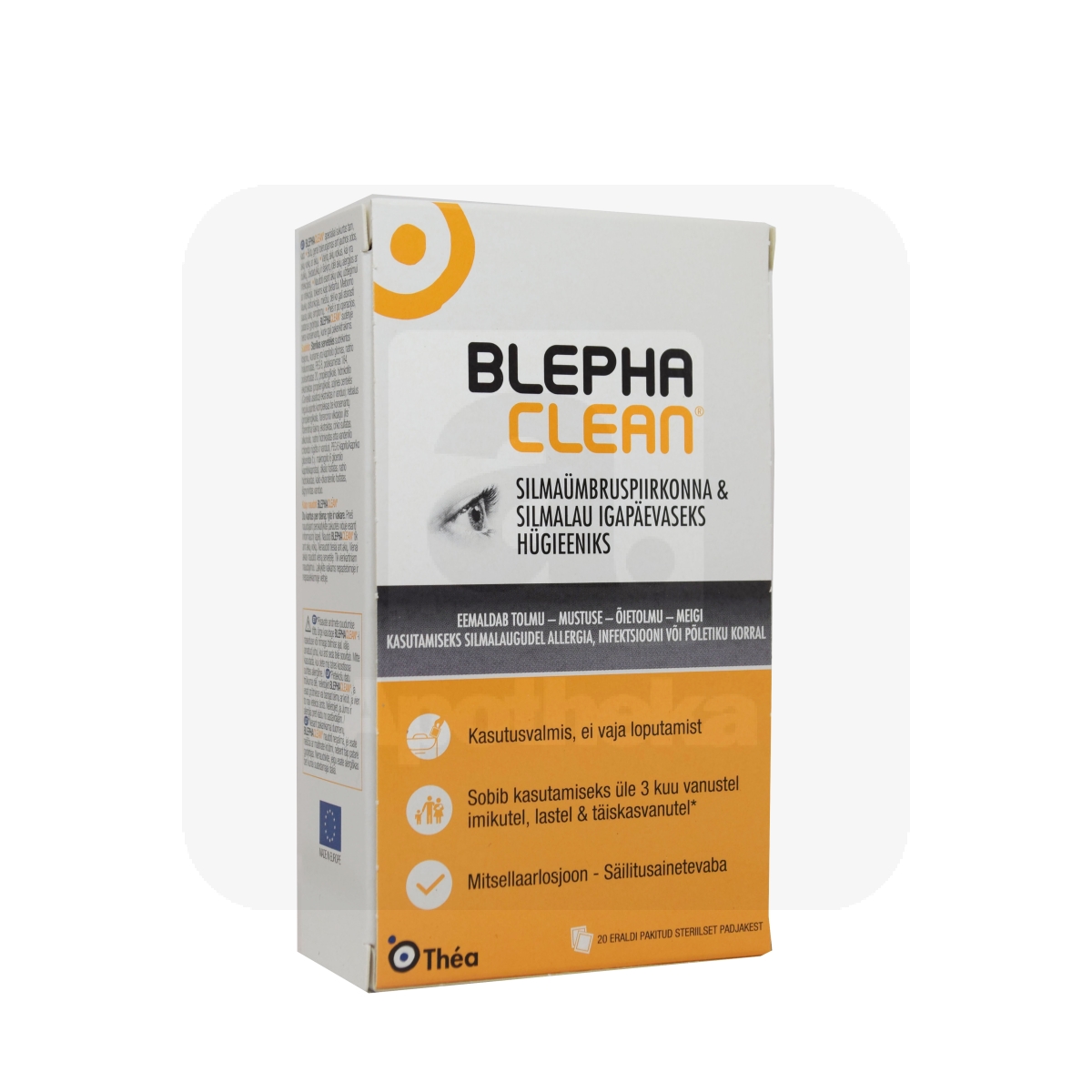 BLEPHACLEAN NIISUTATUD LAPID N20 SILMALAUGUDE HÜGIEENIKS