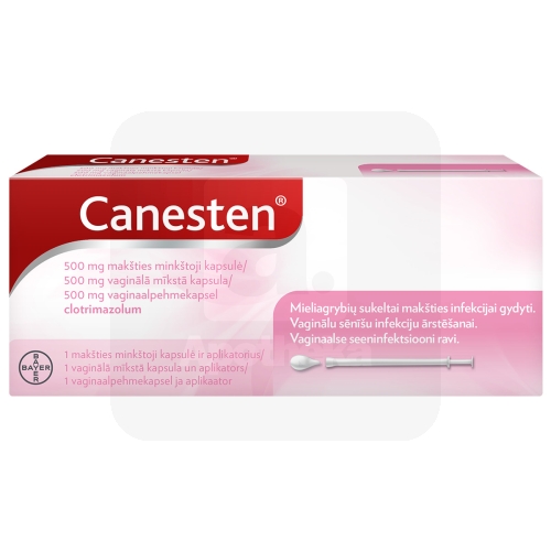 CANESTEN VAGINAALPEHMEKAPSEL 500MG N1