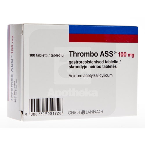 THROMBO ASS GASTRORESISTENTNE TBL 100MG N100