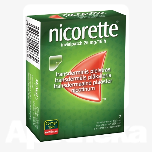 NICORETTE INVISIPATCH TDP 25MG/16H N7