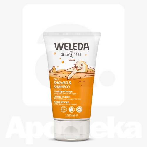 WELEDA SHAMPOON-DUSHIKREEM LASTELE APELSIN 150ML