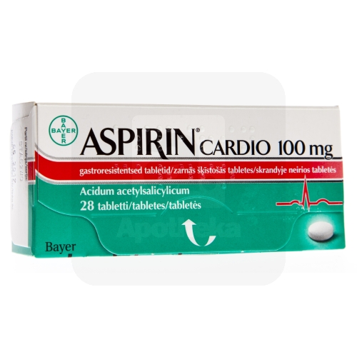 ASPIRIN CARDIO GASTRORESIST TBL 100MG N28