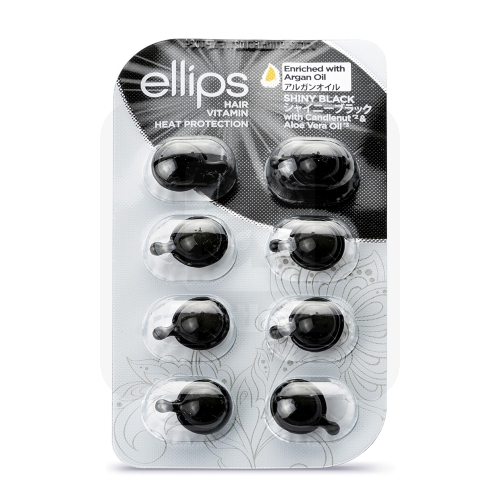 ELLIPS SHINY BLACK JUUSKEVITAMIINID PEALEMÄÄRITAVAD 1ML N8