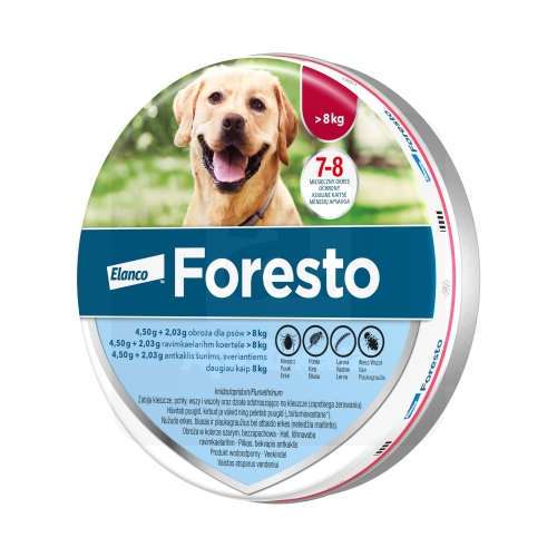 FORESTO RAVIMKAELARIHM 4,50G+2,03G/45G (70CM) N1 (KOER >8KG)