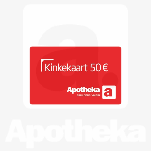 KINKEKAART VÄÄRTUSES 50EUR E-APTEEK