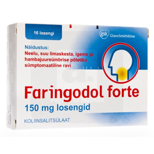 FARINGODOL FORTE LOSENG 150MG N16