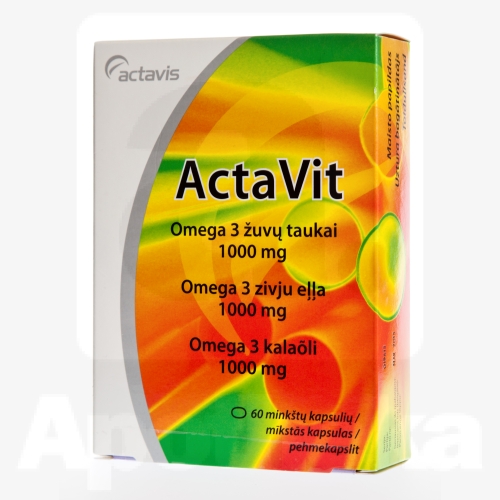 ACTAVIT OMEGA 3 KALAÕLI KAPSLID 1000MG N60