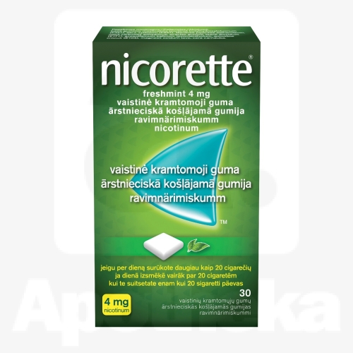 NICORETTE FRESHMINT NÄRIMISKUMM 4MG N30