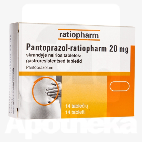 PANTOPRAZOL-RTP 20MG GASTRORESIST TBL 20MG N14