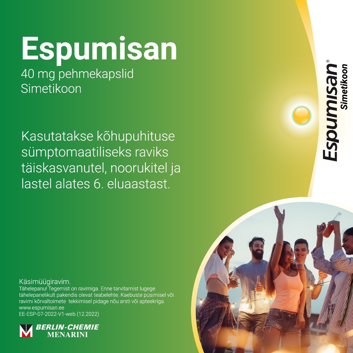 ESPUMISAN PEHMEKAPSEL 40MG N25 - Изображение товара 3