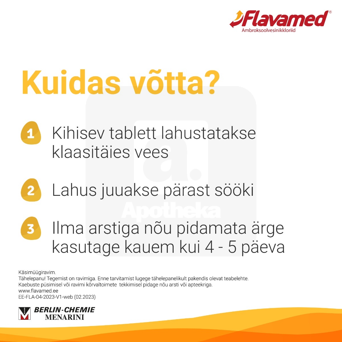 FLAVAMED 60MG KIHISEV TBL 60MG N10 - Изображение товара 3