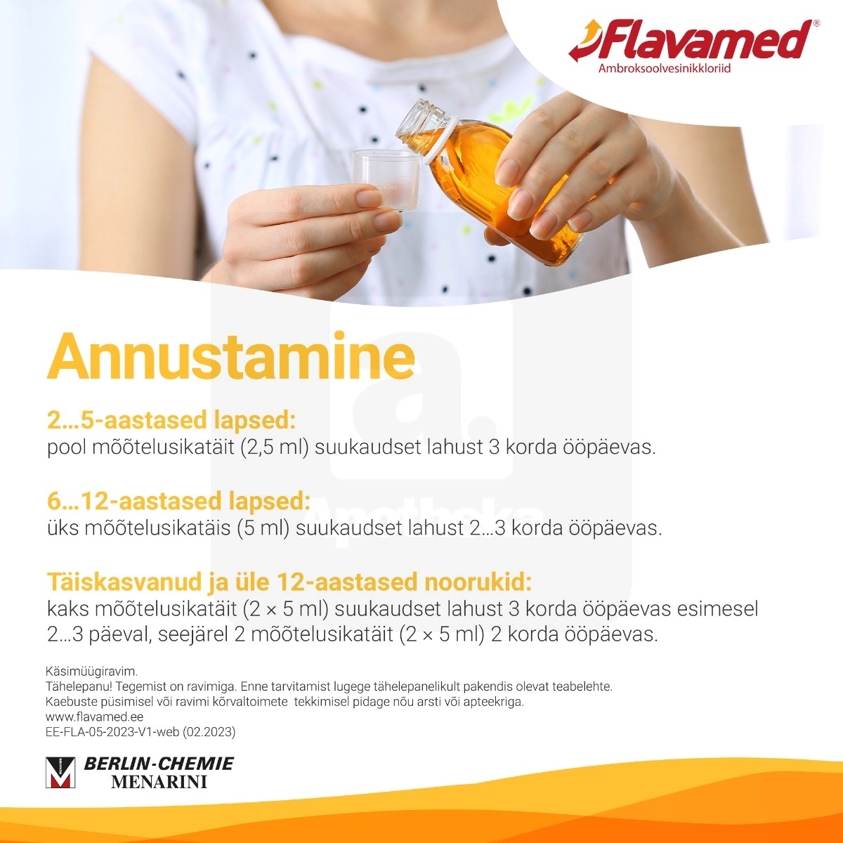 FLAVAMED VAARIKAS SUUKAUDNE LAHUS 3MG/ML 100ML