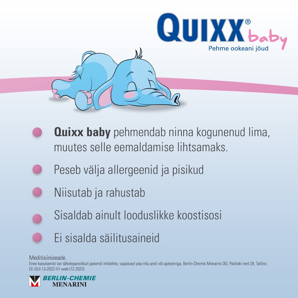 QUIXX BABY NINATILGAD 10ML ISOTOONILINE