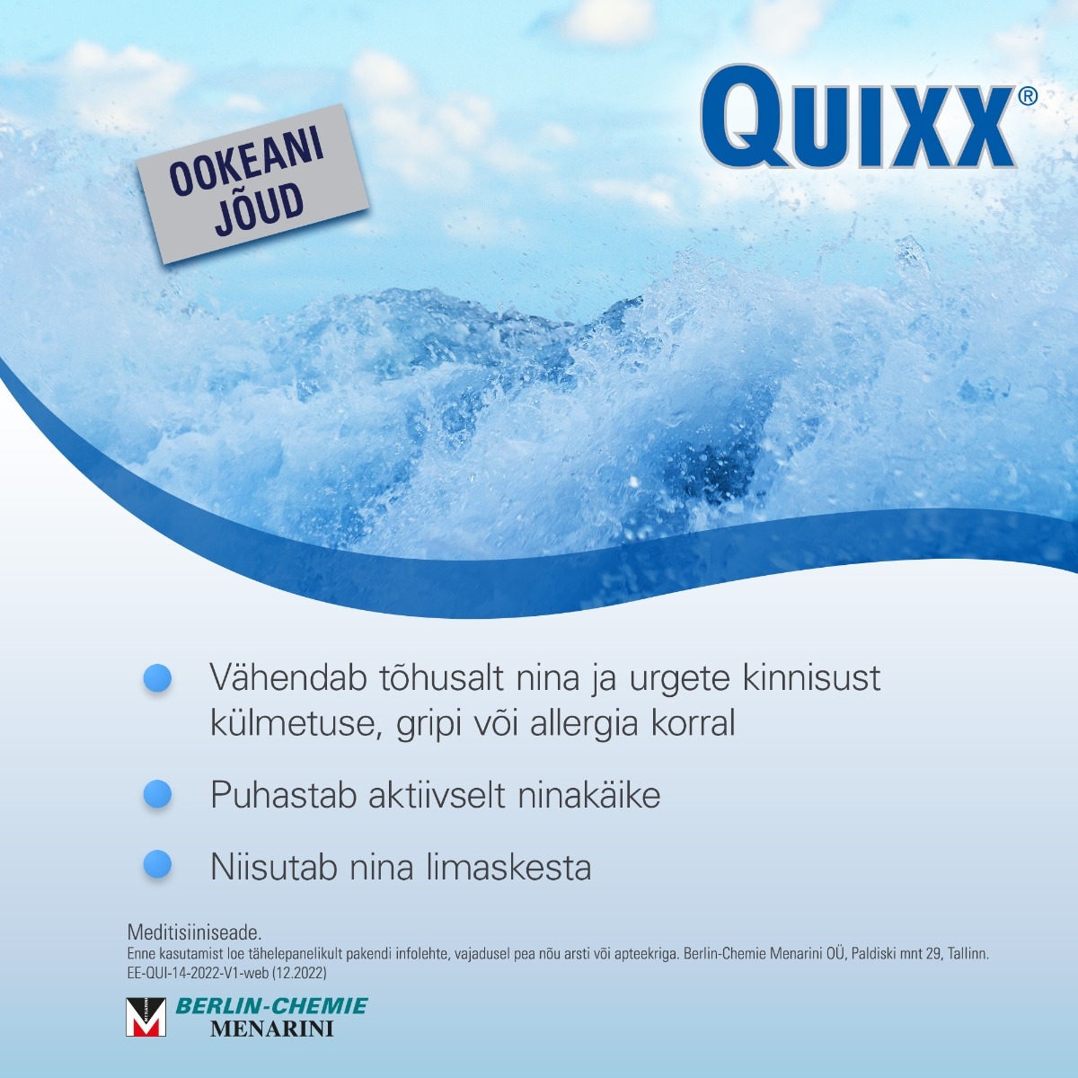 QUIXX NASAL SPRAY 30ML HÜPERTOONILINE